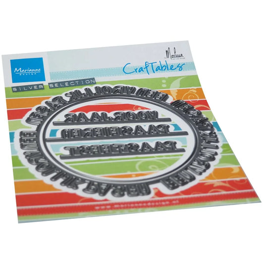 Marianne Design Craftable Vrolijk pasen cirkel by Marleen CR1580