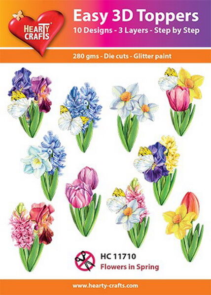 Easy 3D Toppers Flowers in Spring