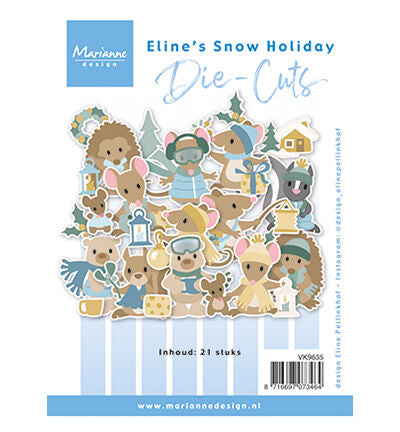 Marianne Design die-cuts Eline's Snow holiday VK9635