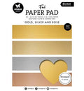 Foil Paper Pad Gold, silver and rose Essentials nr.210