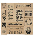 Houtstempeltjes Feest! CS1076