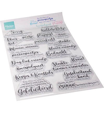 Marianne Design clearstamps Kopjes & Pootjes CS1170