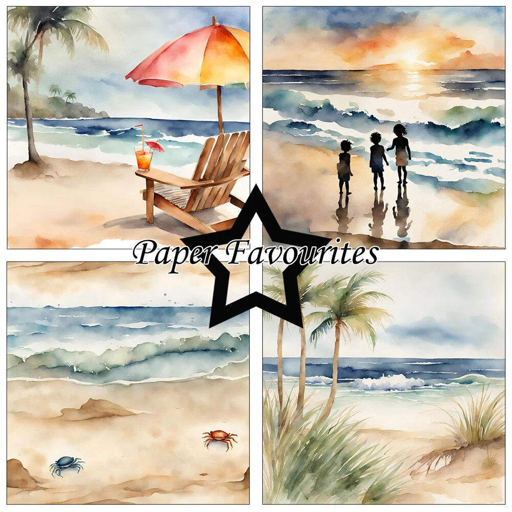 Paper Favourites | 15x15cm Paperpack Beachy