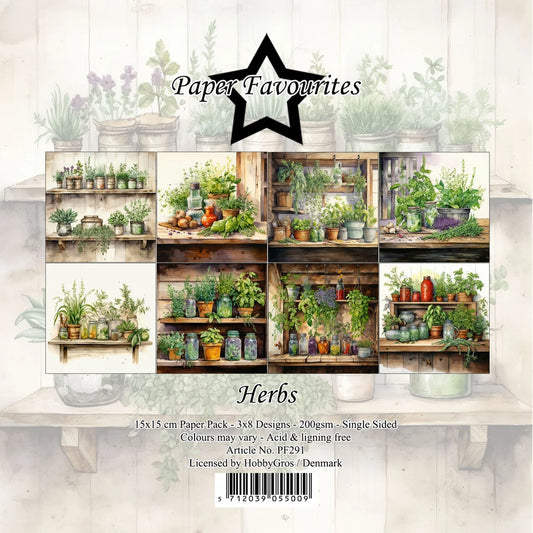 Paper Favourites | 15x15cm Paperpack Herbs
