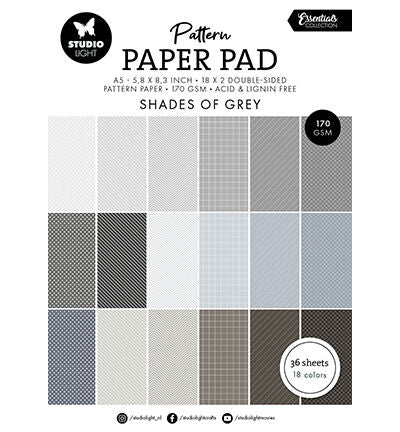 SL Pattern paperpad Shades of Grey