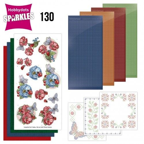 Hobbydots Sparkles nr. 130 Ladybug and Butterfly