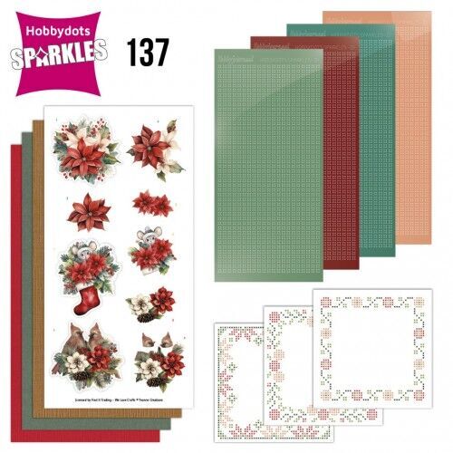 Hobbydots Sparkles nr. 137 Floral Christmas